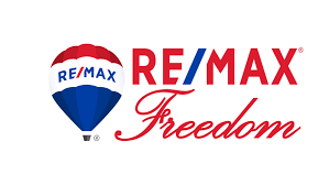 RE/MAX Freedom Oak Hills Brokerage Logo in Red, White, and Blue